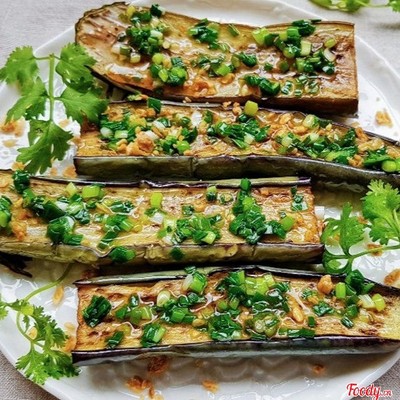 Cà tím nướng mỡ hành