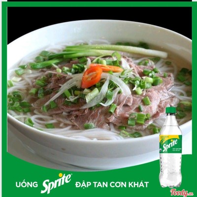 Phở Tái + Sprite 