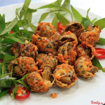 Ốc dừa rang muối tiêu