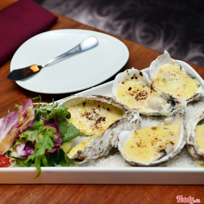 Hàu sữa nướng chesse tan chảy (6c)