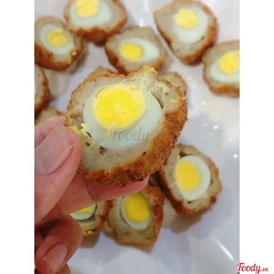 Chả cá bọc trứng cút thêm