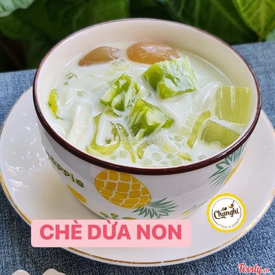 Chè dừa non lá nếp