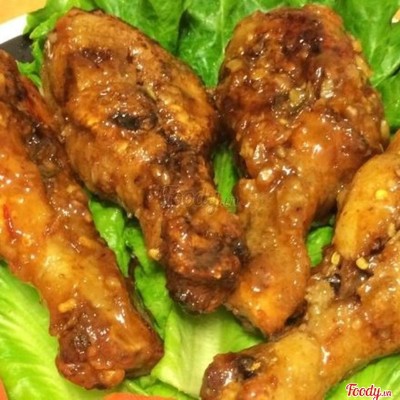 Cơm gà chiên mắm tỏi