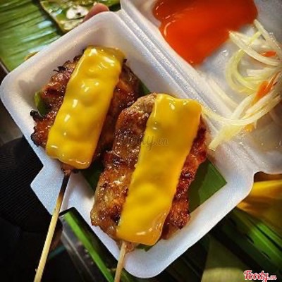 Thịt xiên nướng Thái Lan phô mai