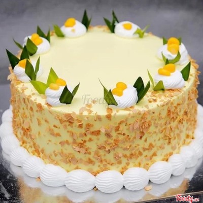 Bánh kem bắp phô mai hạnh nhân