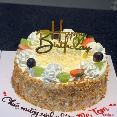 Bánh kem bắp phô mai hạnh nhân