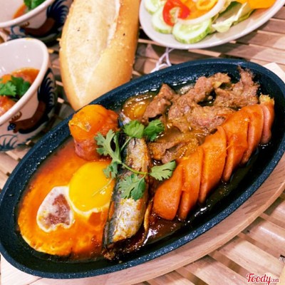 Bò Né - Trứng Ốp La