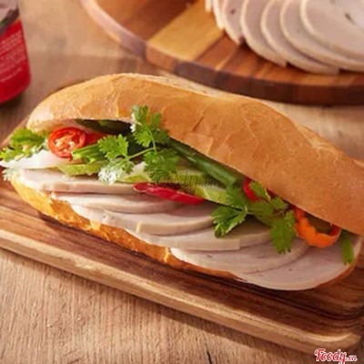 Bánh Mì Chả Lụa Ngon + Muối Tiêu ( Ko rau dưa)