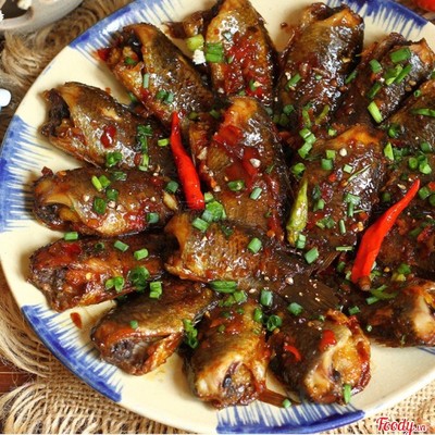 Cơm cá rô kho