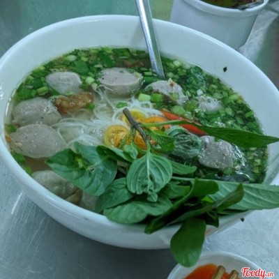 Hủ tíu mì bò viên (nhiều bò viên)