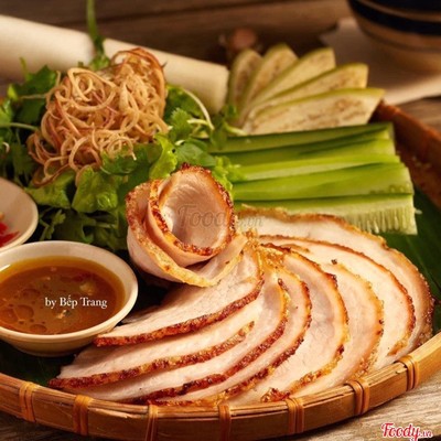 Combo 3 đĩa Thịt Heo Quay cuốn bánh tráng