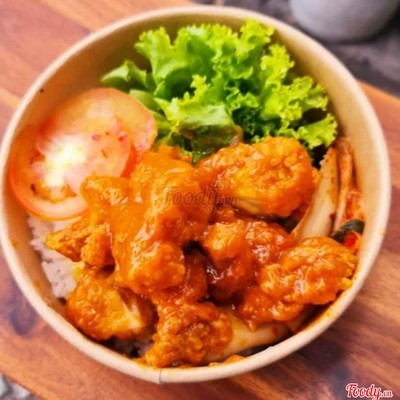 Cơm gà sốt phô mai