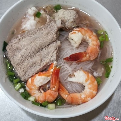 Hủ tiếu tôm sườn
