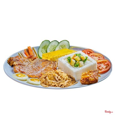 Cơm tấm sườn cốt lết 5 món
