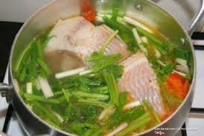 Canh chua cá diêu hồng