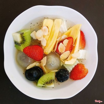 Chè khúc bạch trái cây