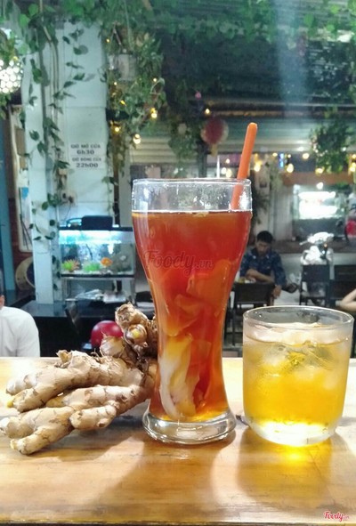 Trà gừng nóng