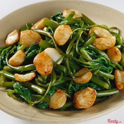Rau muống xào tỏi