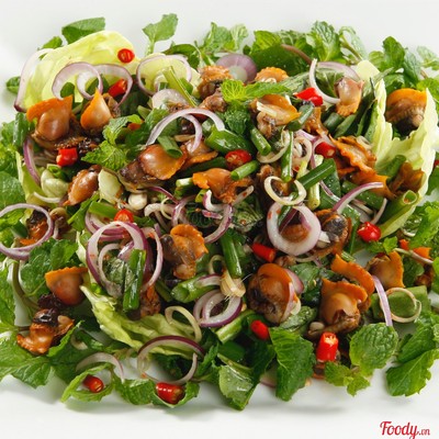 Gỏi thái sò huyết