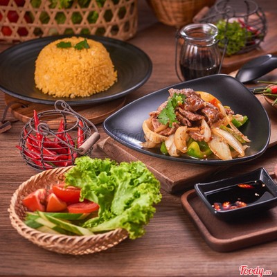 Cơm Bò Xào Satế