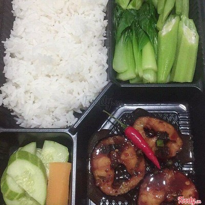 Cơm Trứng Chiên Thịt Xay+ Đậu Bắp