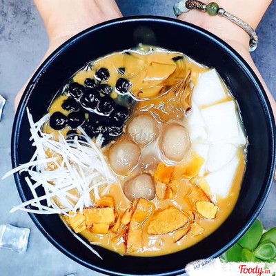 Chè dừa dầm cafe