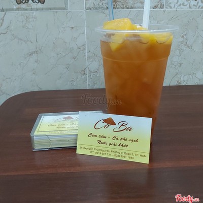 Trà đào miếng