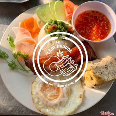 Cơm Tấm Sườn Cọng+ Ốp La+ Chả