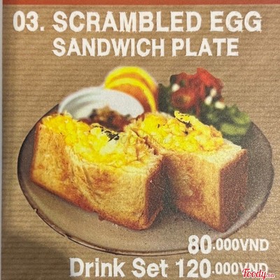 Drink Set- Scramble Egg Sandwich