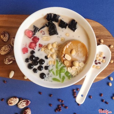 Tàu hủ thập cẩm - bánh flan