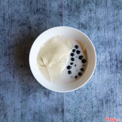 Tàu hủ trân châu đường đen ( đá )