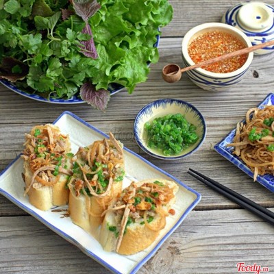 Bánh mì bì hấp cuốn