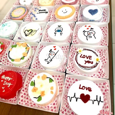 Bánh kem Bento 10cm hộp bã mía