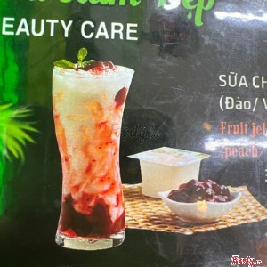 Sữa chua thạch trái cây việt quất