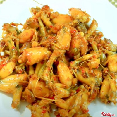Cơm ếch kho sả