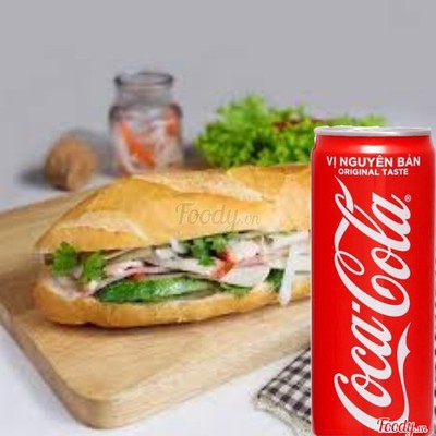 Combo  Bánh mì thập Cẩm + CoCa