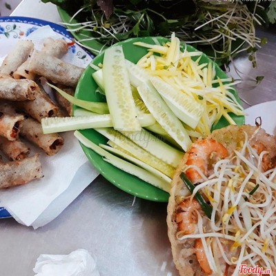 Combo: 5 Bánh Xèo Tôm Thịt + 5 Bánh Xèo Ốp La + 5 Ram Tôm