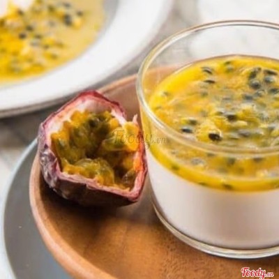 Panna cotta chanh leo