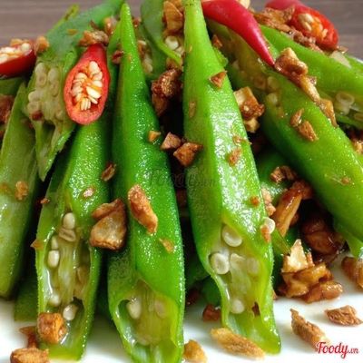 Đậu bắp sốt nước mắm