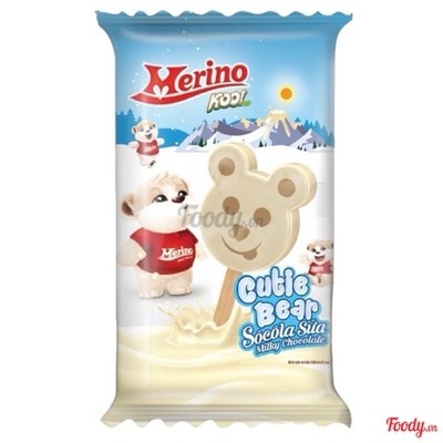 Kem gấu socola sữa Merino Kool Cutie Bear 64g