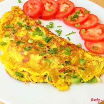 Trứng chiên thịt bầm (phần 1 người)