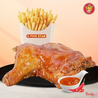 Đùi Góc Tư Truyền Thống Xốt Cay + Khoai Tây