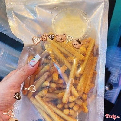 Bánh que chấm sốt kem trứng