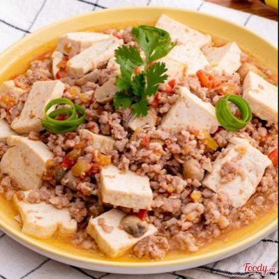Đậu Hũ Thịt Bằm Sốt Cà Chua