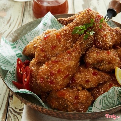 Gà gạo lức sốt Chua cay