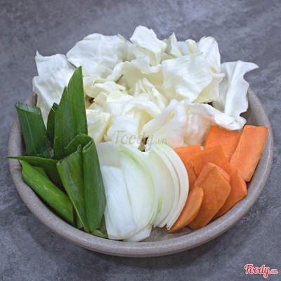 Rau tteok-bokki thêm