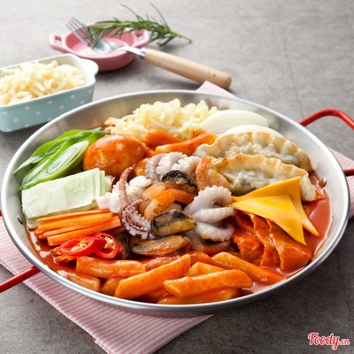 Mì Tteokbokki Phô Mai Hải Sản