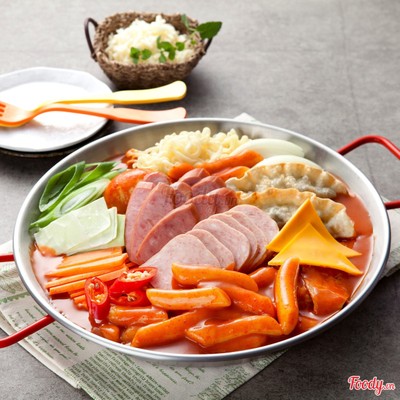 Mì Tteokbokki Phô Mai Ham & Xúc Xích