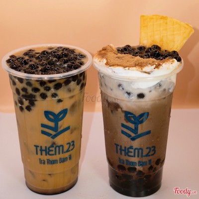 Combo 2 Ly size L (Milo Dầm Trân Châu Bánh Cheese và Trà Sữa Nguyên Lá Trân Châu)