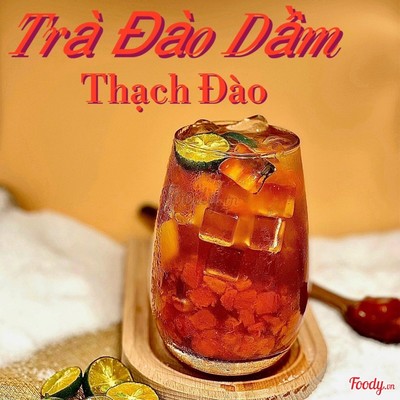 Trà Đào Dầm Trân Châu